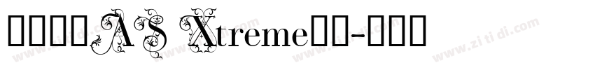 车载字体AS Xtreme脚本字体转换